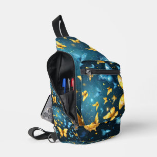 Bandolera Alas de Alegría: Mariposas Azules y Amarillas Vola