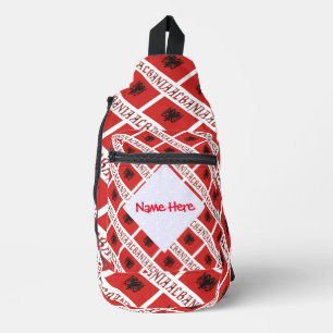 Bandolera Albania y personalización de baldosas de bandera a