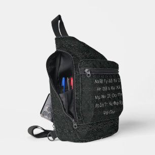 Bandolera Alfabeto griego negro