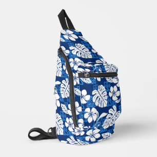 BANDOLERA ALOHA FRIDAY PATTERN EN AZUL
