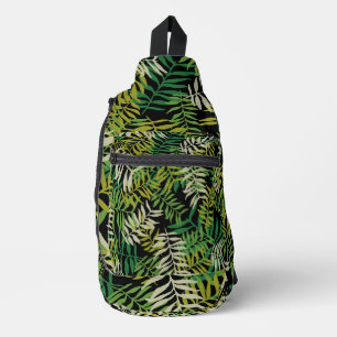 Bandolera Amante de la planta de hojas verdes frondosas del 