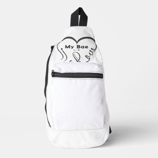 Bandolera Amo a mi Bae • Tú = ♥ (Anverso)