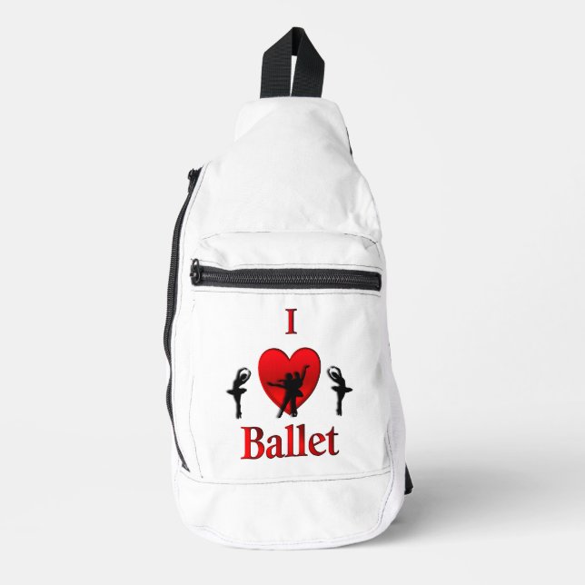 Bandolera Amo el ballet (Anverso)