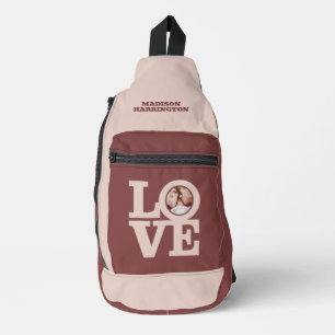 Bandolera AMOR CON TU Fotos Y Nombre