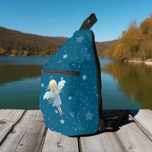 Bandolera Angelito de la estrella sobre fondo estrellado