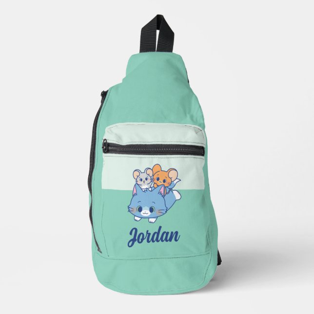 Bandolera Anime Tom, Jerry y Tuffy (Anverso)