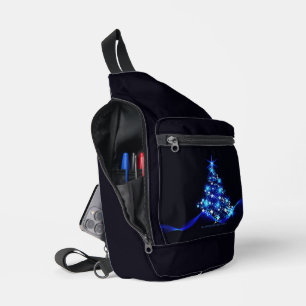 Bandolera Árbol de Navidad estilizado y brillante de Slipper