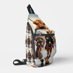 Bandolera Armonía de las Tierras Altas: Banda de vaca de Bag