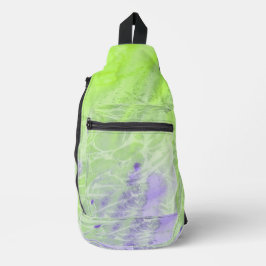 Bandolera Armonía Suave Verde y Lavanda
