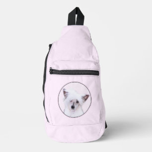 Bandolera Arte de perros con pintura blanca en polvo de capu