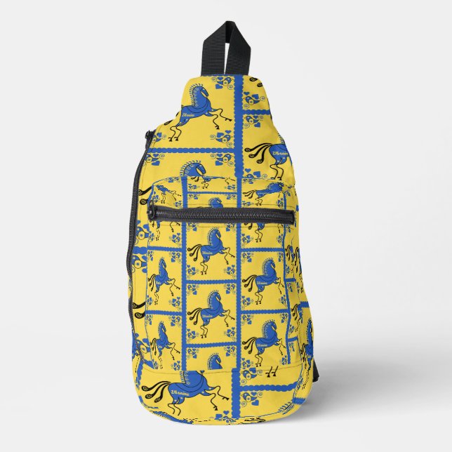 Bandolera Arte folclórico eslavo tradicional de Ucrania (Anverso)