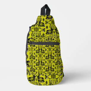 Bandolera Arte folclórico nórdico escandinavo conejo