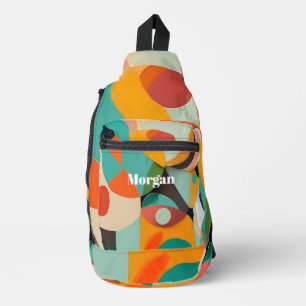 Bandolera Arte moderno de medio siglo, nombre o monograma ge