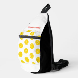 Bandolera Artisan Polka Dots TEAM PICKLEBALL Sports Fun