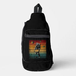 Bandolera Astronauta Divertido de Moda Espacio Vintage Plane