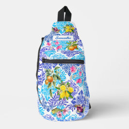 Bandolera Azulejos de cítricos sicilianos florales mediterrá