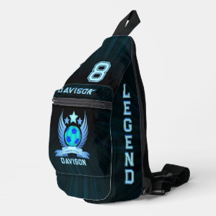 Bandolera Balón de Fútbol Azul Neon Regalos Deportivos Gen