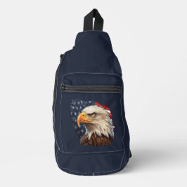 Bandolera Bandera americana águila calva