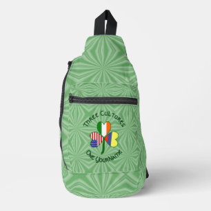 Bandolera Bandera de Colombia Irlanda EE. UU. Trébol Persona