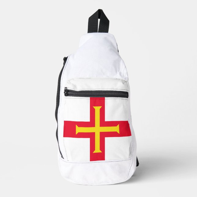 Bandolera Bandera de Guernsey (Anverso)