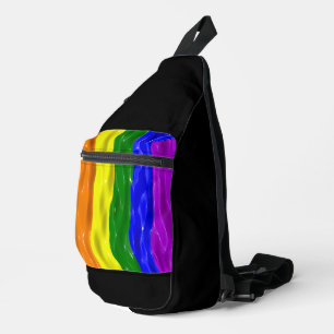 Bandolera Bandera de orgullo de SlipperyJoe's brillo líquido