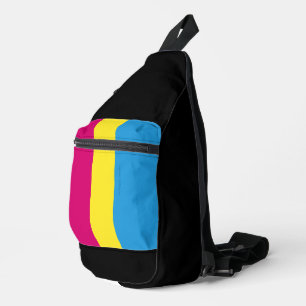 Bandolera bandera de orgullo pansexual SlipperyJoe rosa ámba