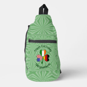 Bandolera Banderas personalizadas de Irlanda Alemania Estado