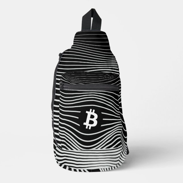 Bandolera Bitcoin Force (Negro) (Anverso)