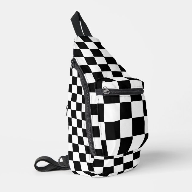 Bandolera Black White Checkered (Esquina izquierda)