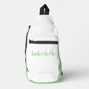 Bandolera Blanco verde de la futura novia