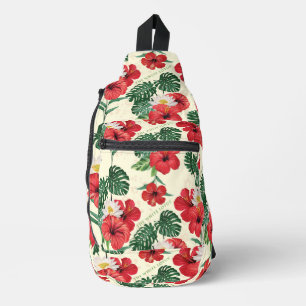Bandolera Blooms tropicales del Loto Blanco