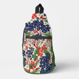 Bandolera Blue and Red Berries de Japón