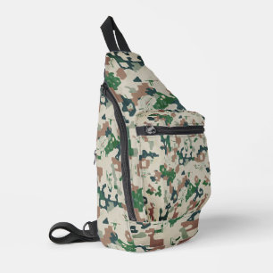 Bandolera Bosque de píxeles de la Tierra 