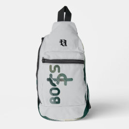 Bandolera BOSS Sling Bag Trend Resumen Verde Blanco Negro