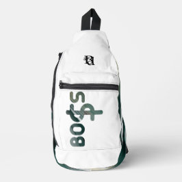 Bandolera BOSS Sling Bag Trend Resumen Verde Blanco Negro