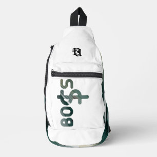 Bandolera BOSS Sling Bag Trend Resumen Verde Blanco Negro