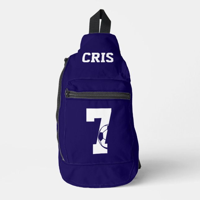 Bandolera Botín de fútbol personalizado (Anverso)