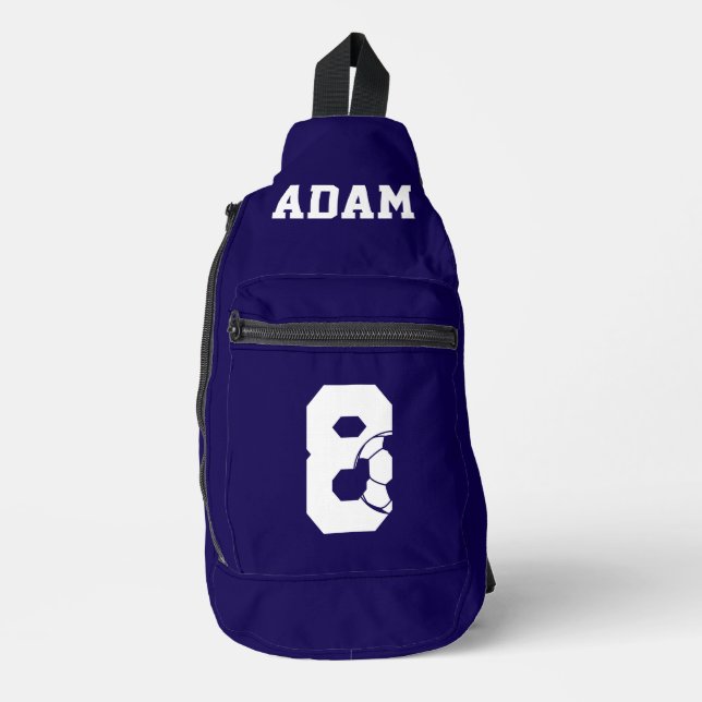 Bandolera Botín de fútbol personalizado (Anverso)