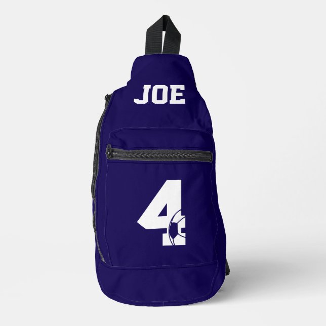 Bandolera Botín de fútbol personalizado (Anverso)