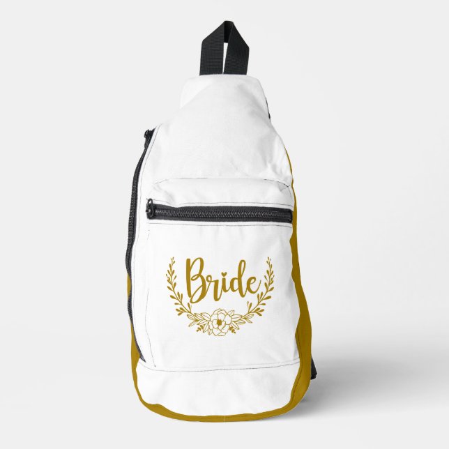 Bandolera BRIDE Dark Gold White (Anverso)