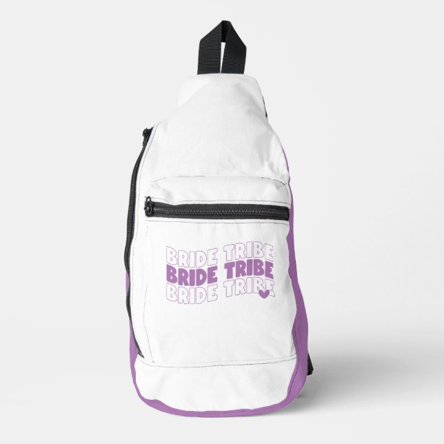 Bandolera Brie Tribe Lavender White (Anverso)