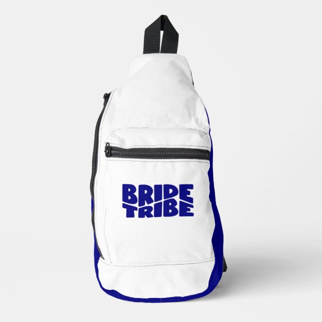Bandolera Brie Tribe Navy White (Anverso)