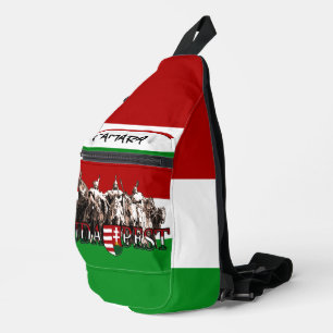 Bandolera Budapest personalizada heroe la bandera húngara