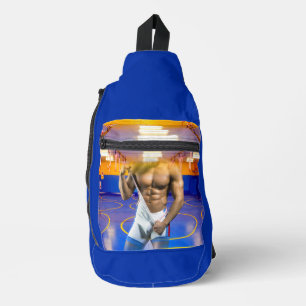 Bandolera bulto muscular de hombre de SlipperyJoe's six-pack