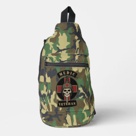 Bandolera Calavera Táctica de Veterano de Médico de Combate