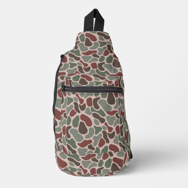 Bandolera Camo Retro (rojo verde) (Anverso)