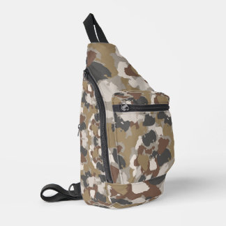 Bandolera Camuflaje Militar Tonos de Tierra Marrón