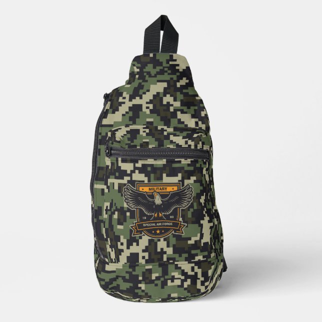 Bandolera Camuflaje personalizado de estilo militar (Anverso)
