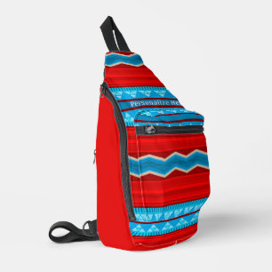 Bandolera Cañón del río Suroeste Turquesa Rojo Personalizado