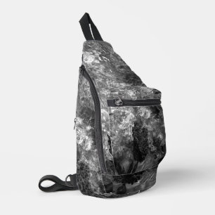 Bandolera Capas de cristales grises